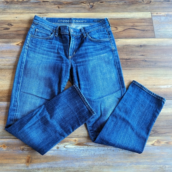 Citizens of Humanity Phoebe Slim Straight Cropped Denim Jeans Size 27 - Picture 3 of 15